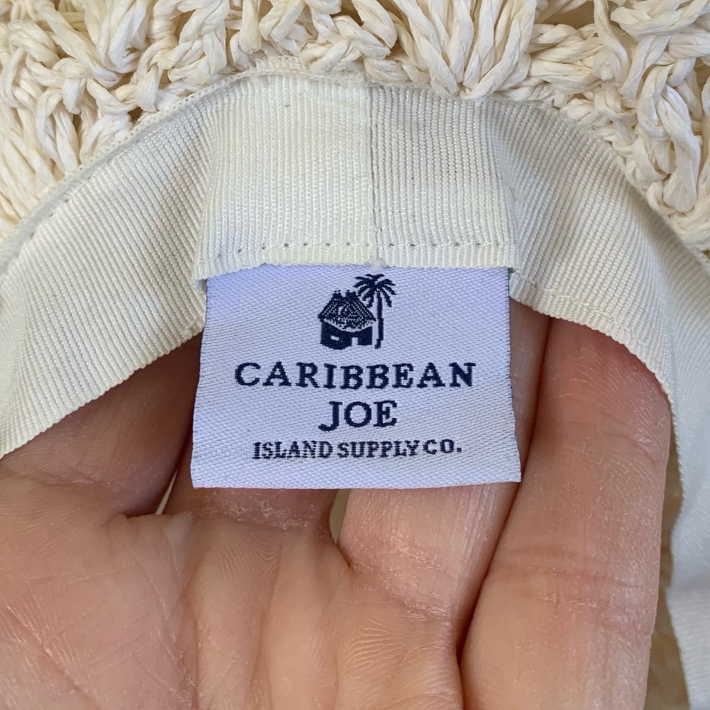 Vintage 90’s Cream Woven Paper Boho Beach Sunhat - Picture 6 of 6